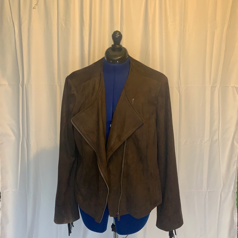 Lane Bryant Fringe Jacket